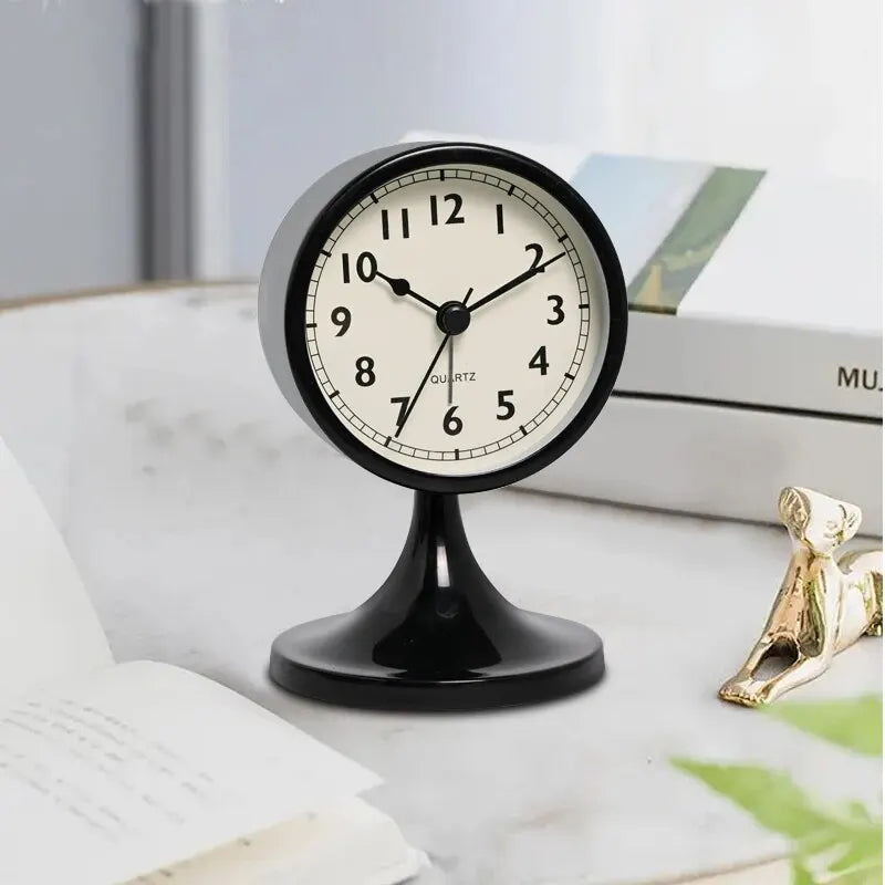 Nordic Vintage Metal Alarm Clock - Modern Nostalgia 
