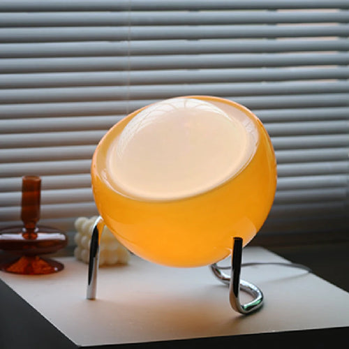 Bauhaus-Inspired Retro Glass Table Lamp - Modern Nostalgia 
