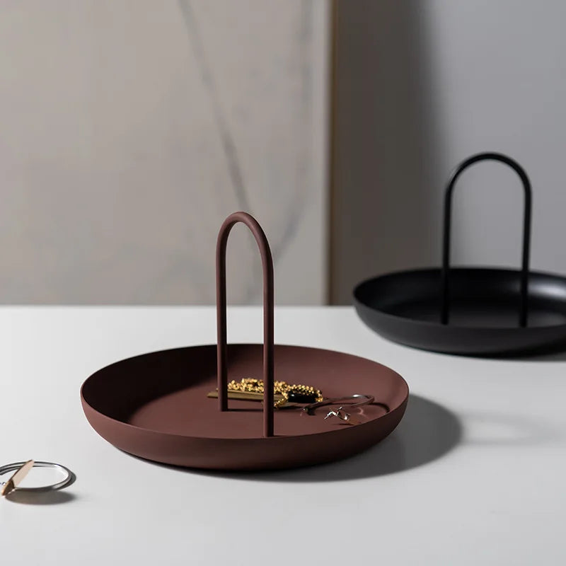 Nordic Minimalist Circular Storage Tray - Modern Nostalgia 